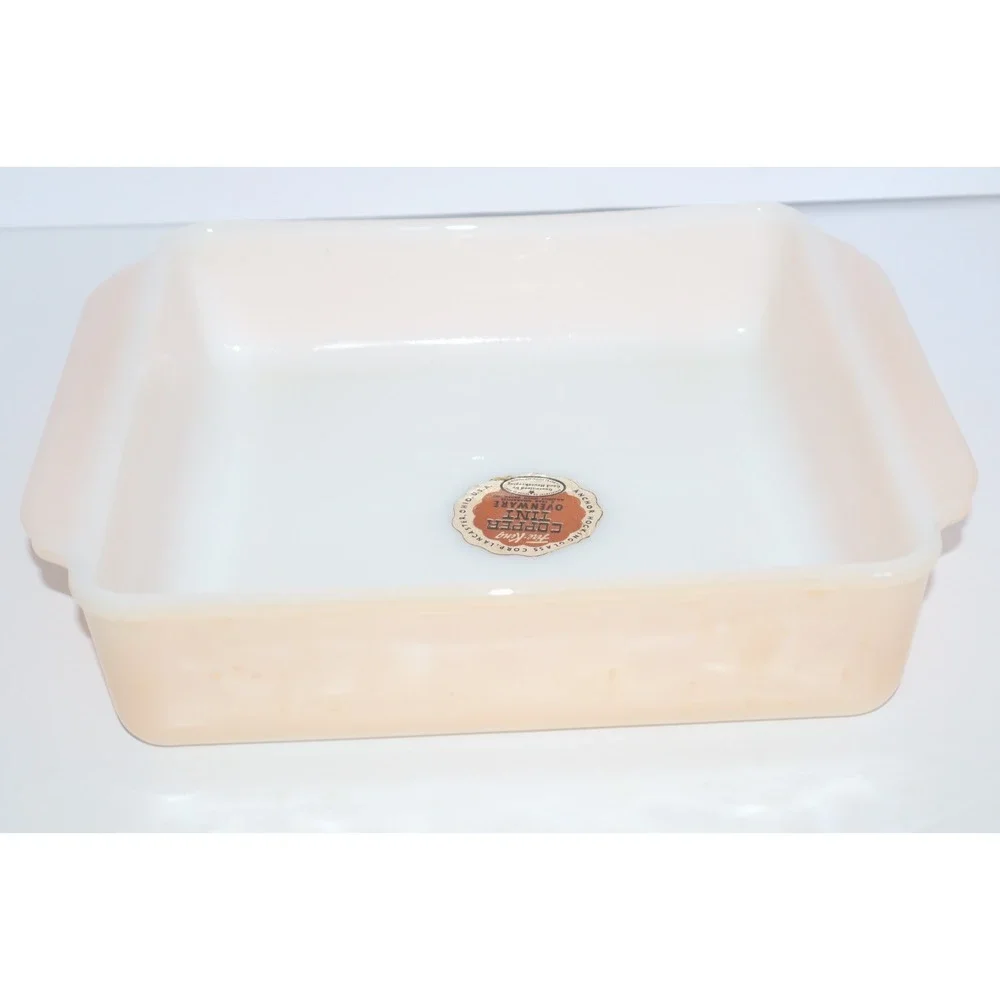 Anchor Hocking Peach Lustre Copper Tint FIRE KING 8